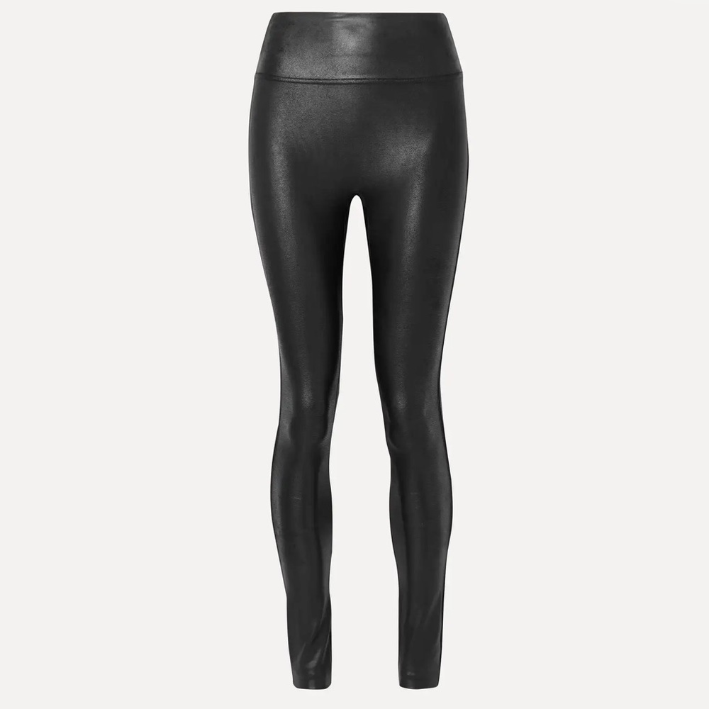 SPANX FAUX LEATHER LEGGINGS XL